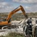 Extrimest settlers chop off olive trees in Hebron 17 IOF orders demolition of Palestinian facilities in Issawiya