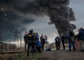 Fires break out after Russian airstrikes in Odessa