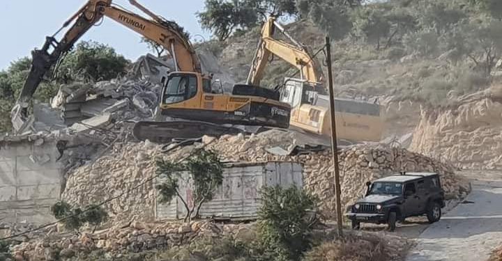 Israeli bulldozers destroy two Palestinian-owned houses in Beit Dajan