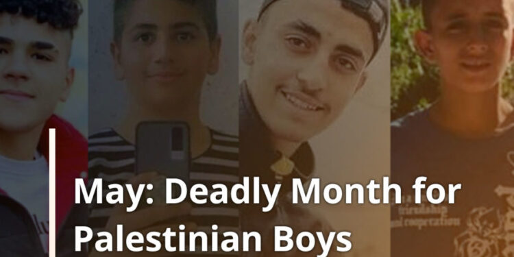 May was deadly month for Palestinian boys