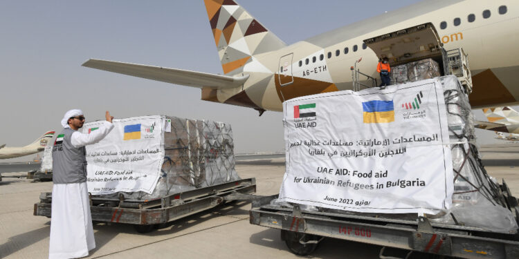 UAE sends tons of food aid to Ukrainian refugees in Bulgaria