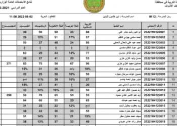drive نتائج السادس الابتدائي 2022 النجف