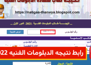 نتيجة الدبلومات الفنية 2022 برقم الجلوس والاسم