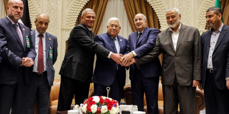 The Palestinian president and the head of Hamas hold rare meetings