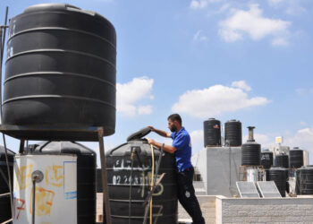 Palestinian residents in the West Bank face a severe water crisis