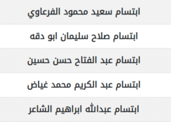 أسماء لم الشمل الفلسطيني 2022 الدفعة الأخيرة