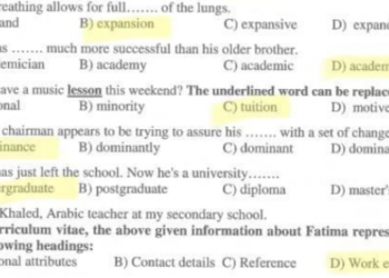حل امتحان مادة اللغة الإنجليزية توجيهي الأردن 2022