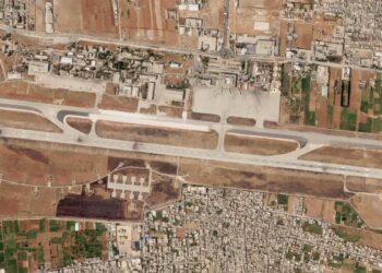 Israeli attack damages runway of Syrian airport 13 Satellite photos: Israeli attack damages the runway of the Syrian airport
