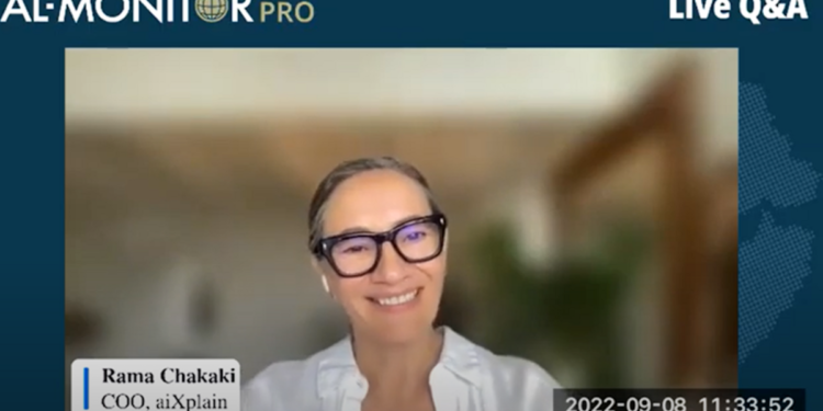 Tech Entrepreneur Rama Chakaki Discusses Opportunities and Challenges for AI in the Middle East in Al-Monitor PRO Webinar