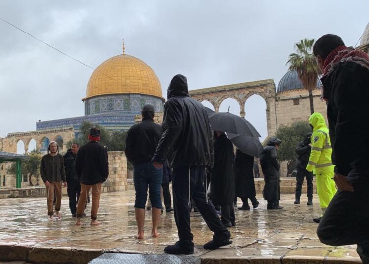 عدد من المستوطنين يقتحمون المسجد الأقصى بحماية مشددة