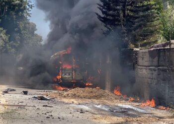 انفجار مركبة بالداخل المحتل (1)