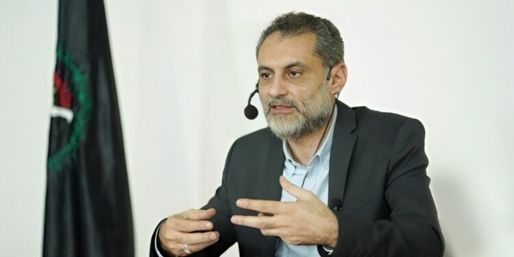 رئيس الدائرة الإعلامية لحركة الجهاد الإسلامي في فلسطين علي أبو شاهين