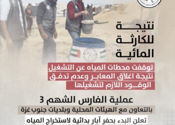 عملية “الفارس الشهم 3” تطلق مشروع حفر آبار مياه